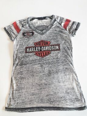 Harley Davidson Shirt Women Medium Biker Tee Gift for Rider